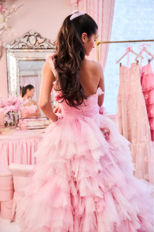 LoveShackFancy x Goody Pink English Ivy Large Claw