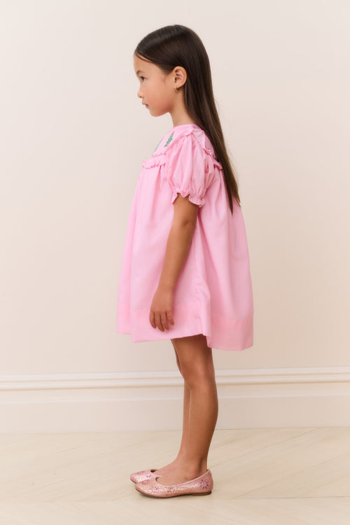 Cecil & Lou Smocked Christmas Tree Dress