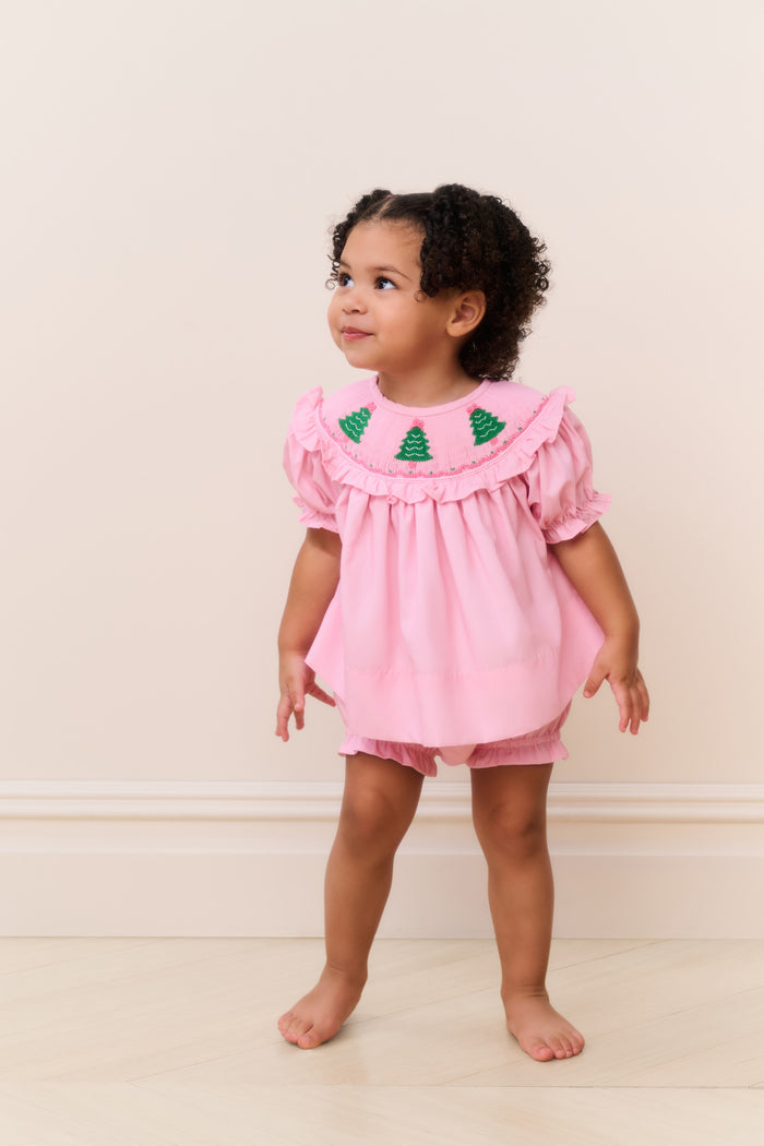 Cecil & Lou Baby Smocked Christmas Tree Set