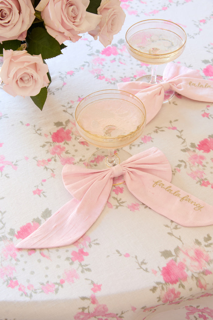 Silk Sugarplum Stemware Dressing Bows - Set Of 2