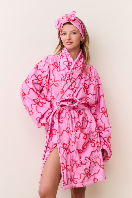 Indie Holiday Cotton Bath Robe