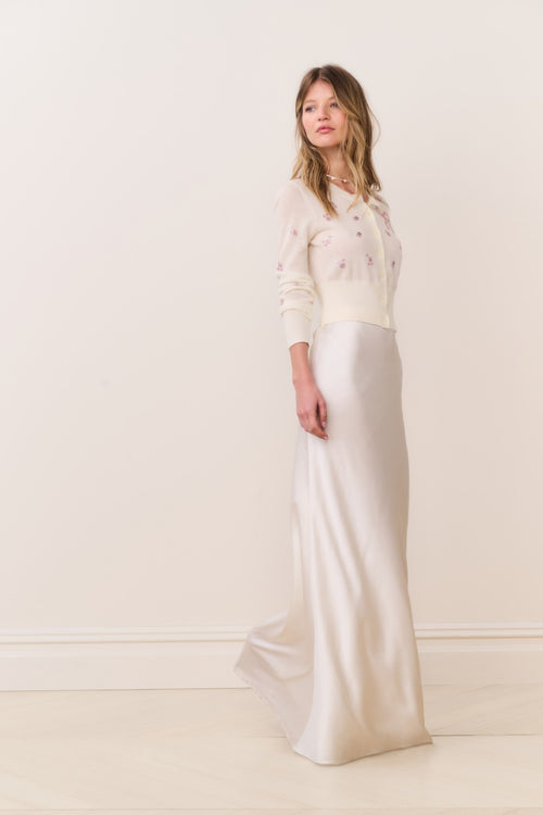 Maurine Satin Maxi Skirt