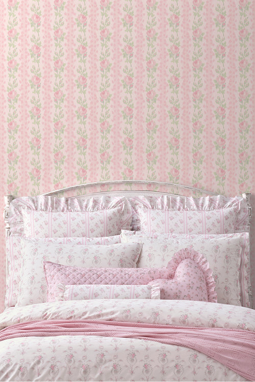 Strawberry Macaroon Peel + Stick Wallpaper