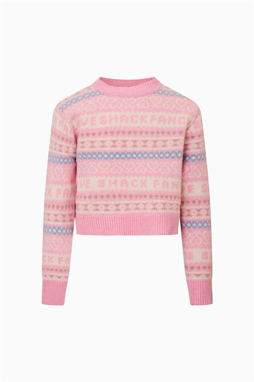 Girls Calina Wool Fair Isle Pullover