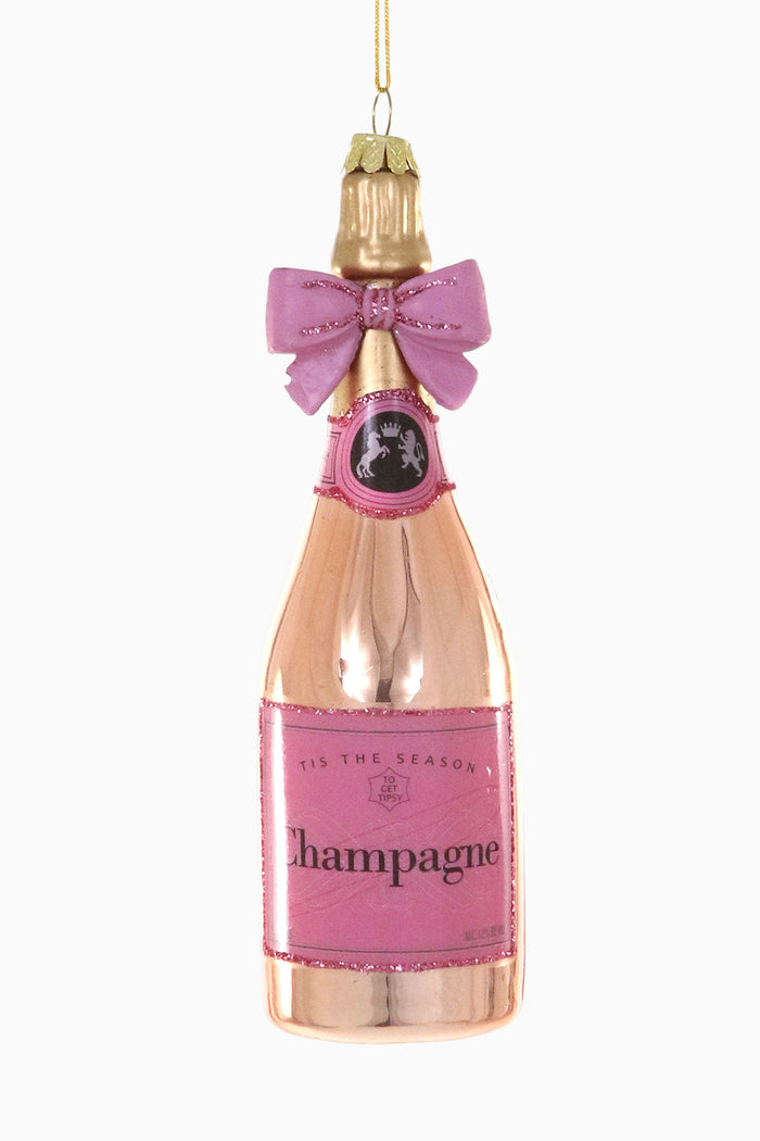 Cody & Foster Champagne Bow Ornament