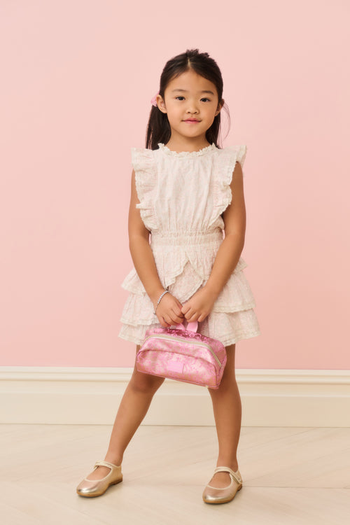 STATE x LoveShackFancy Metallic Bow Clinton Pencil Case