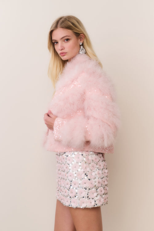 Curran Feather & Sequin Jacket