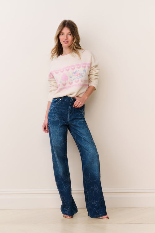 Dessa Crystal Bow Jeans