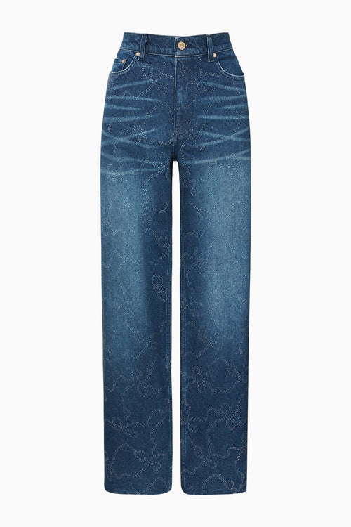Dessa Crystal Bow Jeans