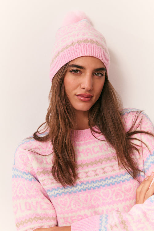 Sanibel Wool Fair Isle Beanie