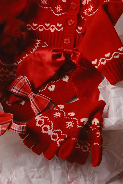 Emeri Wool Fair Isle Fingerless Gloves