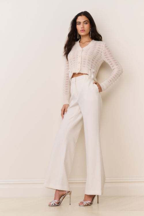 Enly Wool-Blend Wide Leg Pant