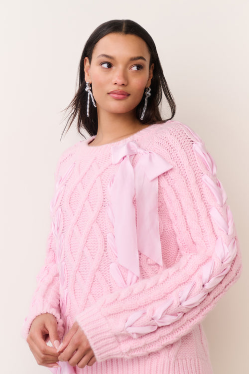Kloss Alpaca-Blend Ribbon Pullover