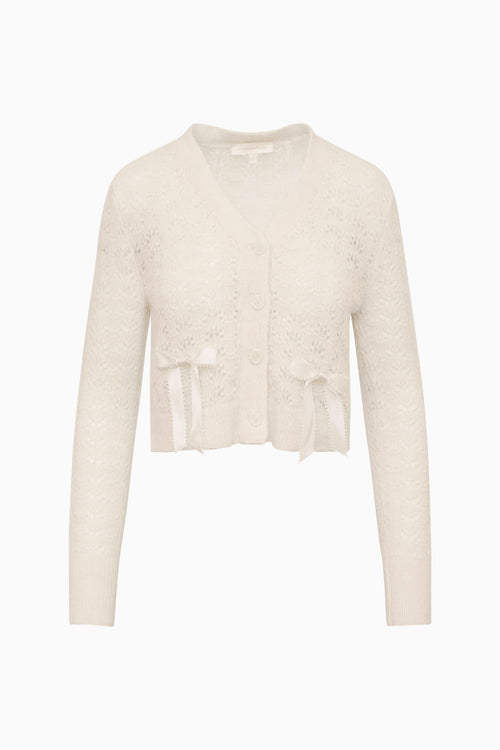 Lilly Alpaca-Blend Bow Cardigan