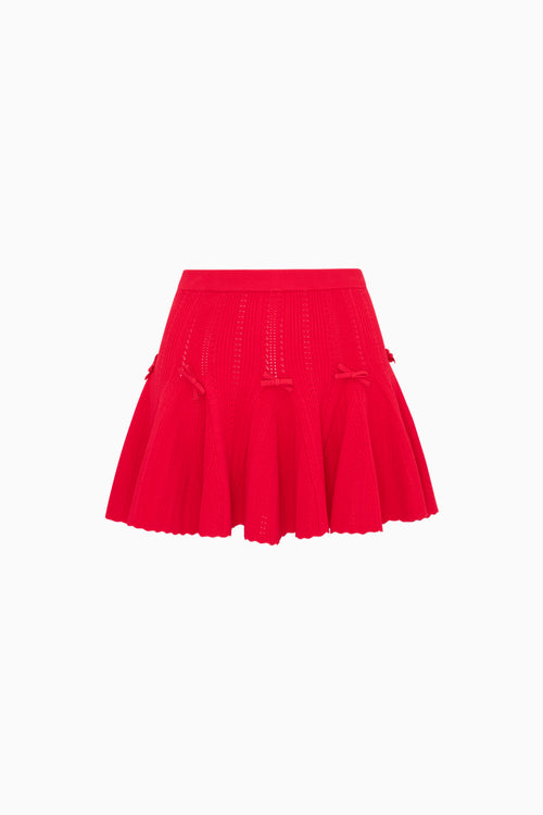Meryl Rib Pointelle Mini Skirt