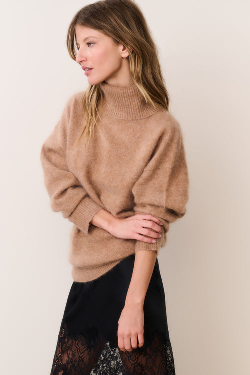 Nia Cashmere Turtleneck Sweater