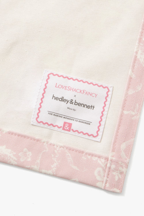 LoveShackFancy X Hedley & Bennett Perennial Pink Apron