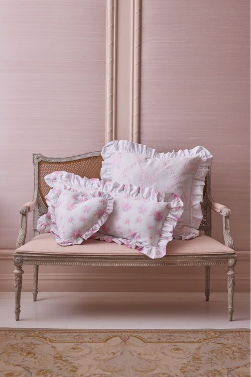 Ruffle Heart Pillow