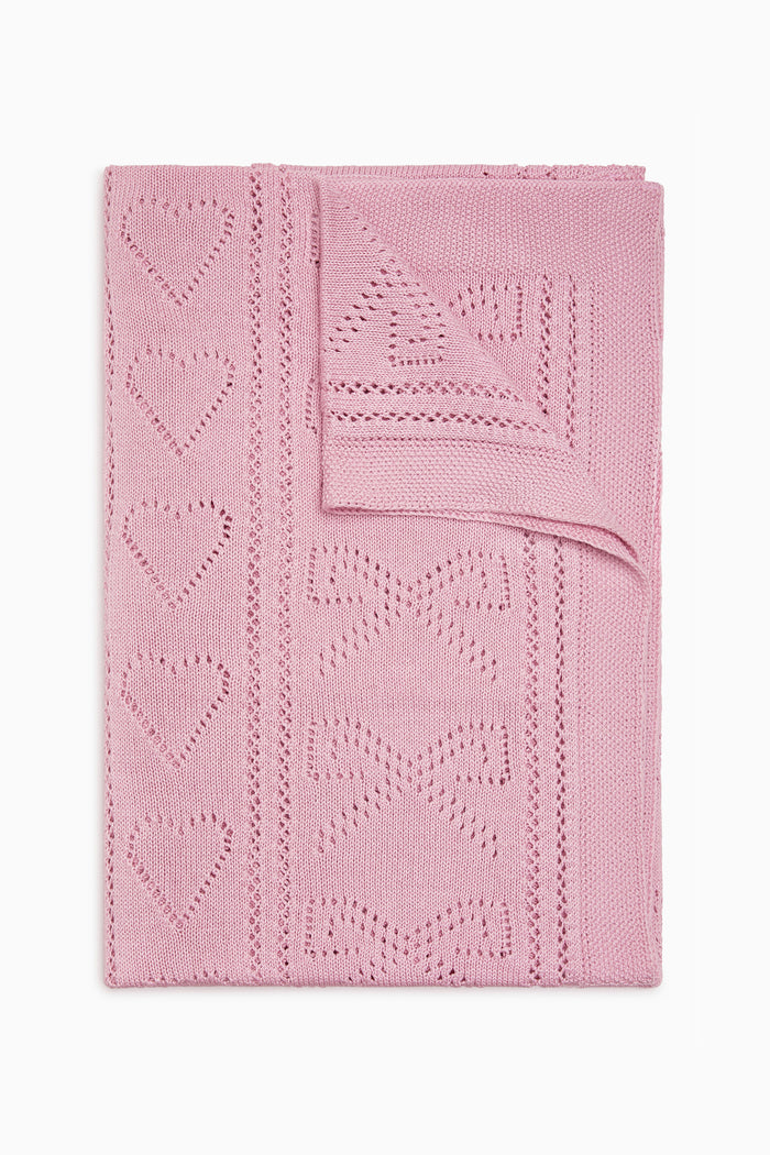 Pointelle Throw Blanket