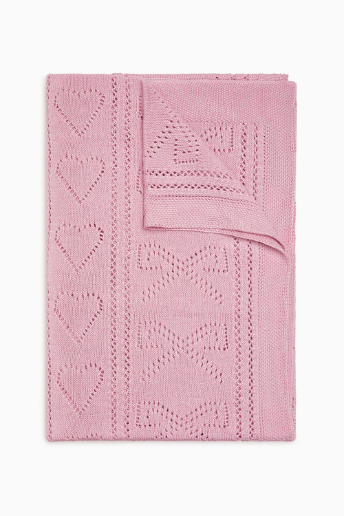 Pointelle Throw Blanket