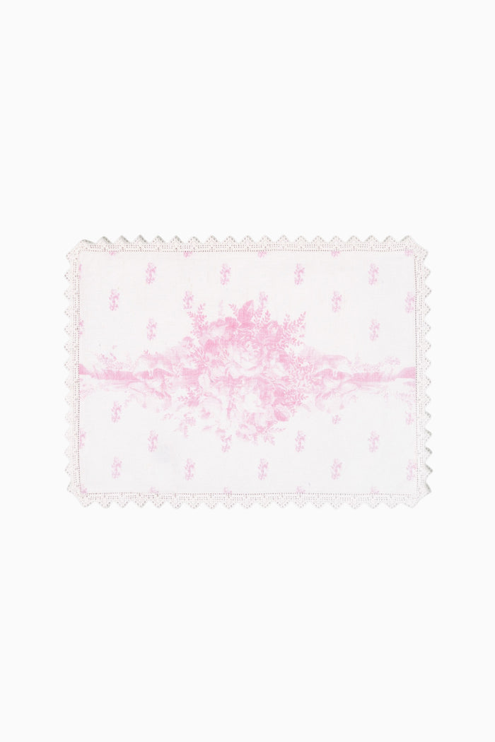 Printed Pink Victorian Place Mat - Set of 4