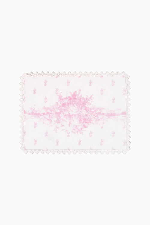 Printed Pink Victorian Place Mat - Set of 4