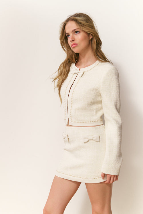 Edeness Tweed Mini Skirt