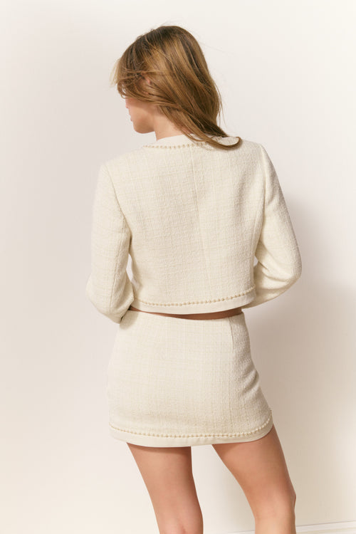 Edeness Tweed Mini Skirt