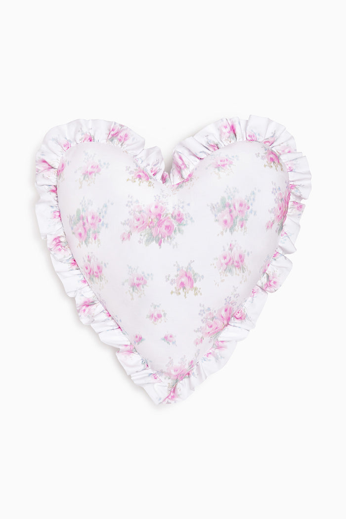 Ruffle Heart Pillow