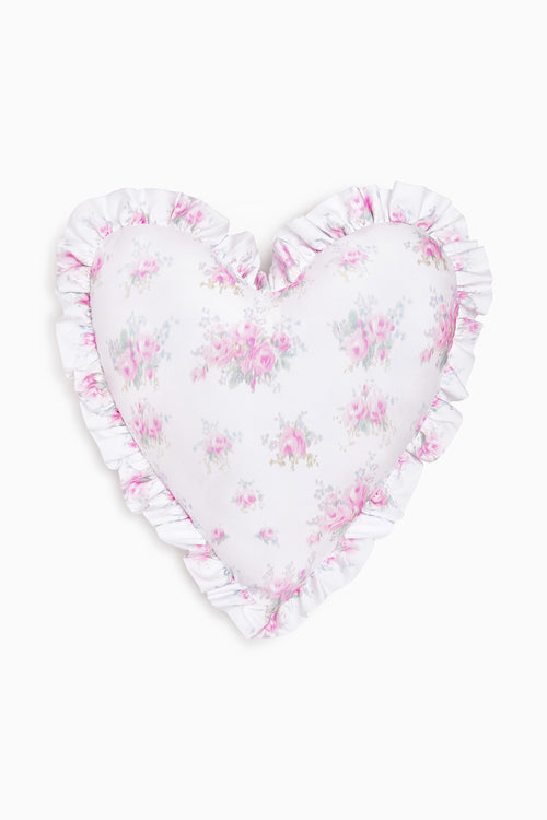 Ruffle Heart Pillow