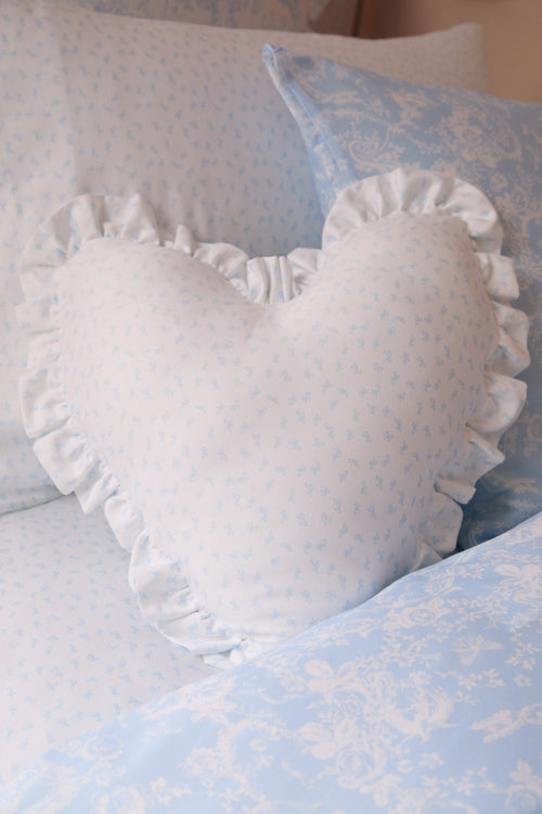 Heart Shape Ruffle Pillow