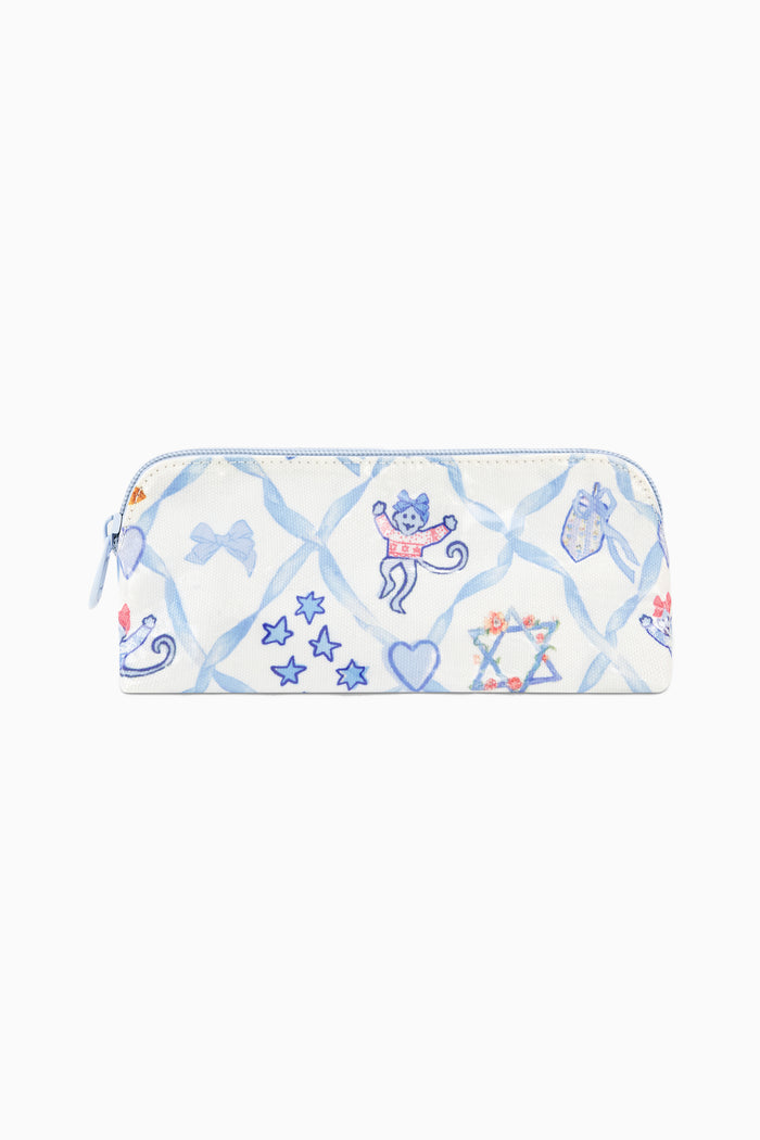 LoveShackFancy x Roller Rabbit Starry Nights Lattice Small Makeup Bag