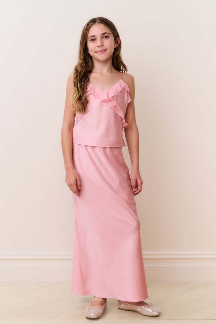 Tween Thyme Charmeuse Maxi Skirt