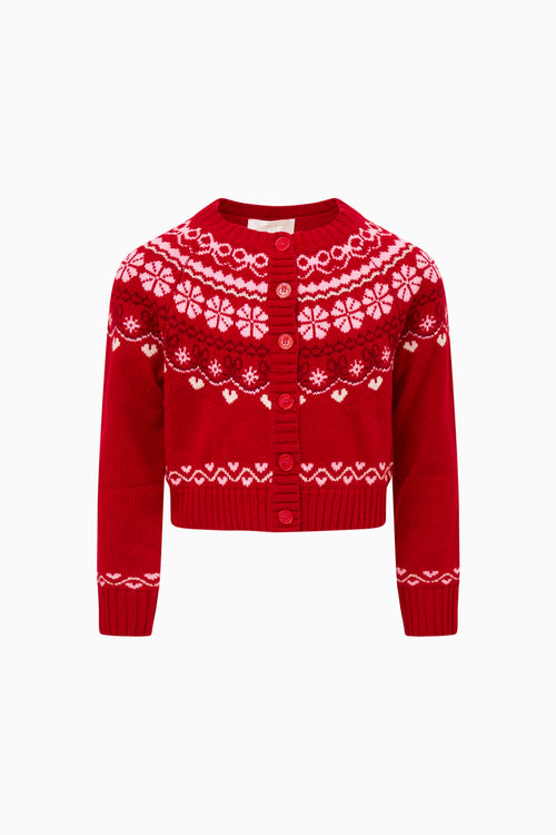 Tween Wrenna Fair Isle Cardigan